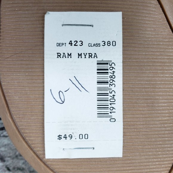 Rampage Ram-Myra Sandals Women’s 6 M Black Strappy Zip Back Comfort Shoes NEW - Picture 8 of 8